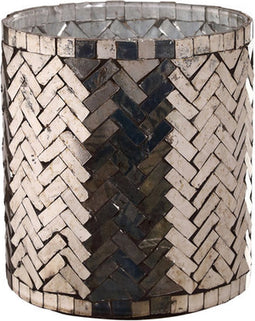 PTMD Aleksi Copper glass mosaic stormlight round S