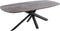 PTMD Alore brown black diningtable oval 240 cm