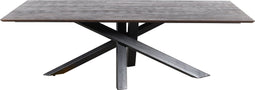 PTMD Alore brown black diningtable rectangle 280 cm