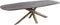 PTMD Alore brown gold diningtable oval 200 cm