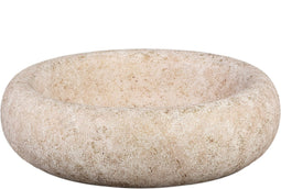 PTMD Aly Cream Cement Round Bowl Big