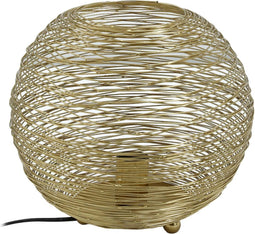 PTMD Andres Gold Iron Table Lamp Round Wired Design L