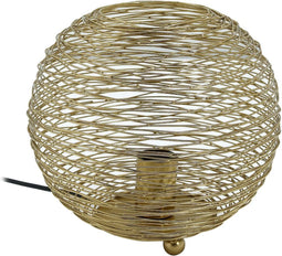 PTMD Andres Gold Iron Table Lamp Round Wired Design S