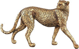 PTMD animal goud poly lopend luipaard beeld s