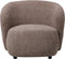 PTMD Aphrodite Taupe fauteuil legacy 3 mink fabric