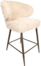 PTMD Ares Bar Chair Hair Beige