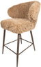 PTMD Ares Bar Chair Hair Brown