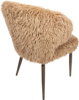 PTMD Ares Dining Chair Hair Brown