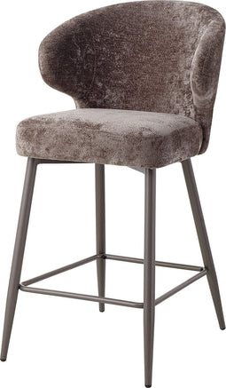 PTMD Ares Mocca Bar Chair Aphrodite 7 Clay Leg