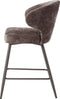 PTMD Ares Mocca Bar Chair Aphrodite 7 Clay Leg