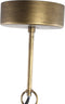 PTMD Arix Gold Metal Hanging Lamp Round Layered Shade