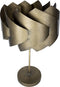 PTMD Arix Gold Metal Table Lamp Round Layered Shade