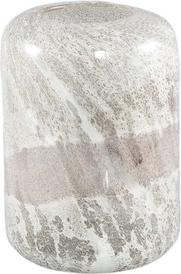 PTMD Axil Ronde Vaas - H23 x Ø16,5 cm - Glas - Wit