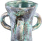 PTMD Ayaz Turquoise Glazed Ceramic Pot With Four Ears
