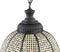 PTMD Bayu Black Iron Hanging Lamp With Bamboo Round L