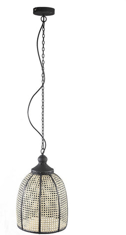 PTMD Bayu Hanglamp - 29 x 29 x 45,5 cm - Ijzer - Zwart