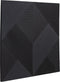 PTMD Belinda Black MDF Angular Carved Wallpanel Matt L
