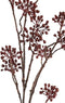 PTMD Berry Plant Bessen Kunsttak - 60 x 15 x 107 cm - Bordeaux