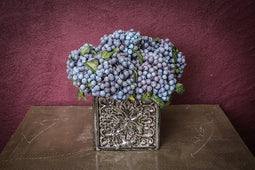 PTMD Berry Plant Bessenstruik Kunstboeket - 8 x 12 x 29 cm - Blauw