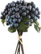 PTMD Berry Plant Bessenstruik Kunstboeket - 8 x 12 x 29 cm - Blauw