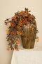 PTMD Berry Plant Orange Hanging Berry Spray With Leaves