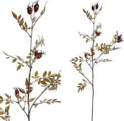 PTMD Bessenstruik Kunsttak - 50 x 12 x 96 cm - Rood