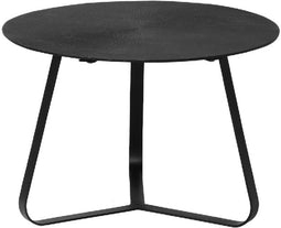 PTMD Bijzettafel Berna - 59x59x40 cm - Aluminium - Zwart