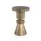 PTMD Bijzettafel Lox - 30x30x48 cm - Metaal - Goud