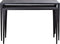 PTMD Bijzettafel Rivva - 121x39x82 cm - Aluminium - Zwart - Set van 2