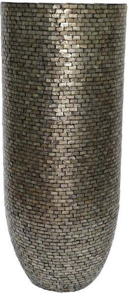 PTMD Bloempot Adrija - 50x50x120 cm - Polyester - Chamagne