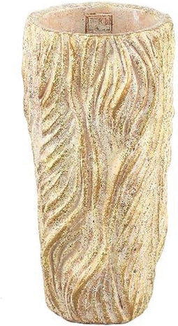 PTMD Bloempot Alexio - 16x16x30 cm - Cement - Creme