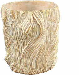 PTMD Bloempot Alexio - 30x30x30 cm - Cement - Creme