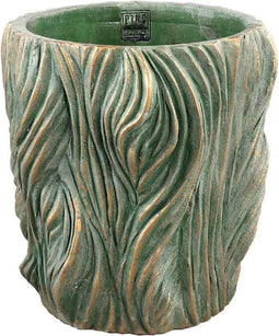 PTMD Bloempot Alexio - 30x30x30 cm - Cement - Groen