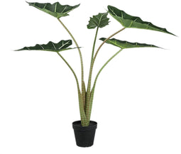 PTMD Bloempot Alocasia - 60x76x80 cm - Polyester - Groen