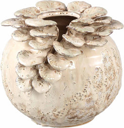 PTMD Bloempot Anaide - 20x18x17 cm - Keramiek - Creme