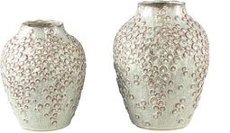 PTMD Bloempot Avis - 24x24x30 cm - Keramiek - Creme