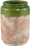 PTMD Bloempot Breffni - 21x21x29 cm - Terracotta - Groen