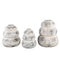 PTMD Bloempot Bulby - 20x20x25 cm - Cement - Roze