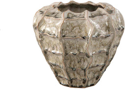 PTMD Bloempot Cedric - 26x26x23 cm - Keramiek - Creme