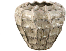 PTMD Bloempot Cedric - 30x30x28 cm - Keramiek - Creme