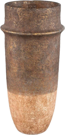 PTMD Bloempot Christenee - 24x24x50 cm - Cement - Grijs