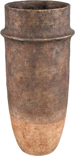 PTMD Bloempot Christenee - 26x26x55 cm - Cement - Grijs