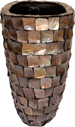 PTMD Bloempot Daven - 40x27x44 cm - Polyester - Brons