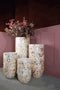PTMD Bloempot Daven - 40x40x70 cm - Polyester - Creme