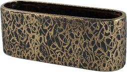 PTMD Bloempot Deon - 30x8x11 cm - Keramiek - Grijs