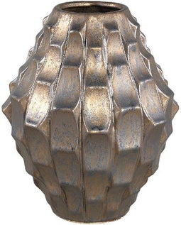 PTMD Bloempot Didar - 24x24x30 cm - Keramiek - Brons