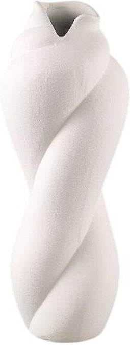 PTMD Bloempot Donnella - 17x16x44 cm - Keramiek - Creme