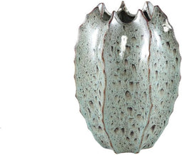 PTMD Bloempot Emmaa - 21x21x31 cm - Keramiek - Grijs