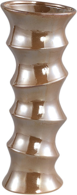 PTMD Bloempot Enley - 18x18x45 cm - Keramiek - Bruin