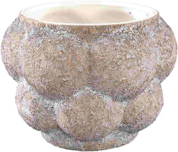 PTMD Bloempot Fareeda - 21x21x16 cm - Keramiek - Bruin